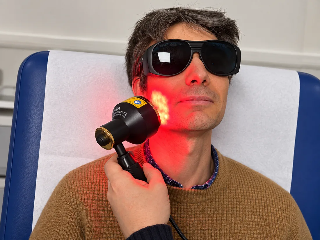 Séance de photobiomodulation au Centre VIMA