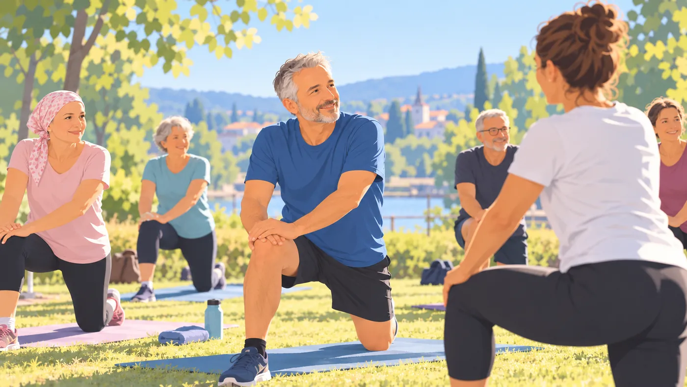 Séance d’activité physique adaptée